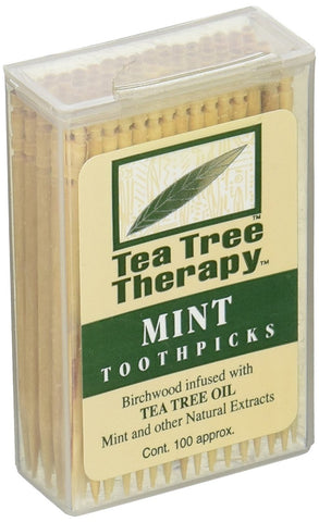 Tea Tree Therapy Mint Toothpicks-100 Approx