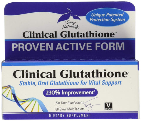Terry Naturally Clinical Glutathione-60 Slow Melt Tablets