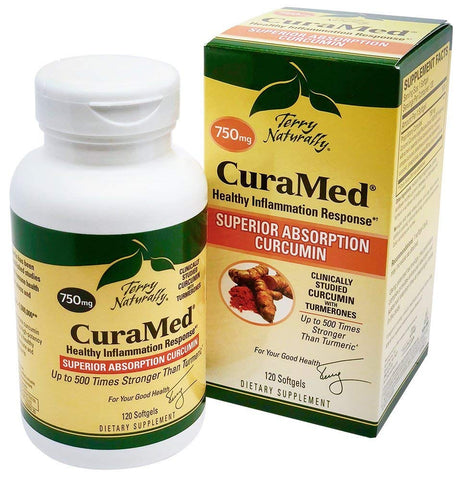Terry Naturally Cura Med 750 Mg Superior Absorption Curcumin-120 Softgels