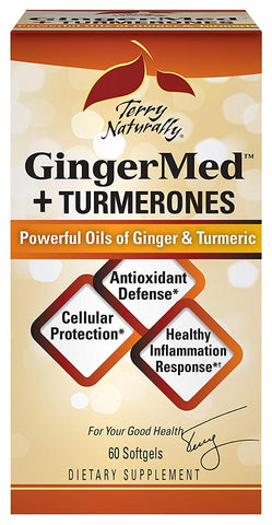 Terry Naturally Ginger Med Plus Turmerones-60 Softgels
