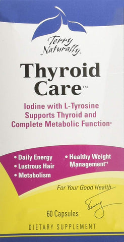 Terry Naturally Thyroid Care Iodine With L-Tyrosine-60 Capsules