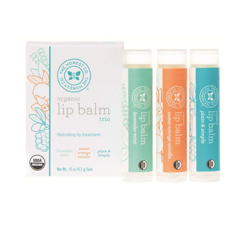 The Honest Co Organic Lip Balm Lavender Mint-0.15 Oz