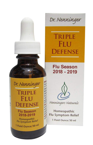 Dr.Nenninger Triple FLU Defense Homeopathic Flu Symptom Relief-1 Oz