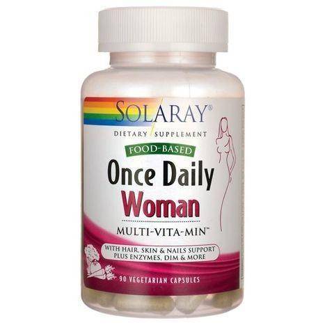 Solaray Once Daily Woman Multivitamins - 90 Vegetarian Capsules
