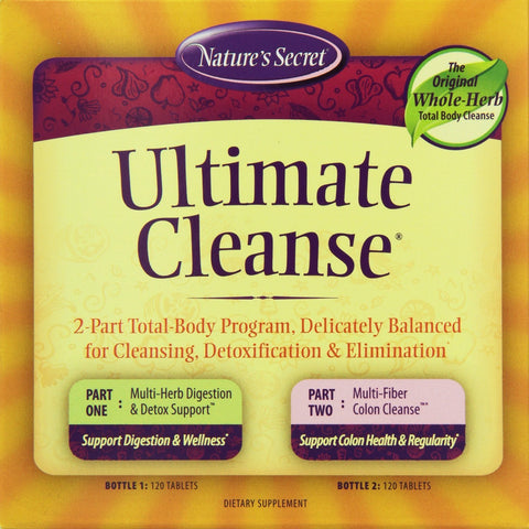 Nature's Secret Ultimate Cleanse 2-Part Total Body Program-240 Tablets