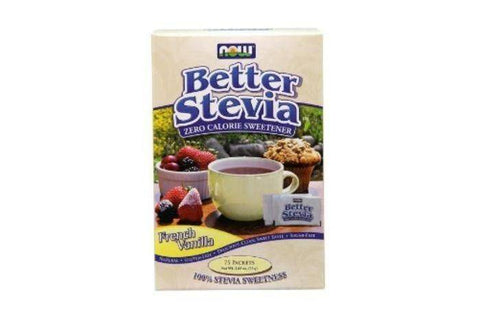 Now Foods French Vanilla Betterstevia (Zero Calorie Sweetener) - 75 Packets