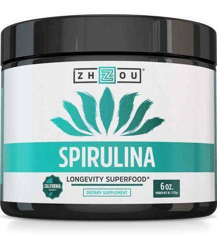 Zhou Spirulina, Powder - 6 Ounces