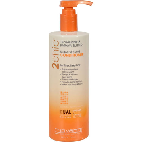 Giovanni 2Chic Ultra Volume Conditioner Tangerine & Papaya Butter-24 Oz