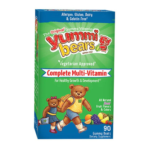 Hero Nutritionals Yummi Bears Complete Multi-Vitamin With Fruit Pectin-90 Gummy Bears