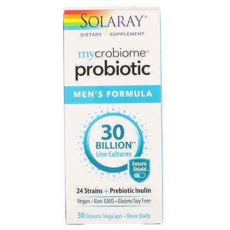 Solaray Probiotic, Men's Formula, Enteric VegCaps - 30 Each