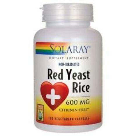 Solaray Red Yeast Rice 600 mg - 120 Vegetarian Capsules