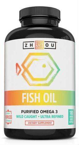 Zhou Nutrition Purified Omega-3 Fish Oil - 180 Softgels