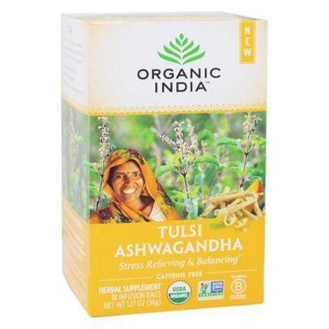 Organic India Tulsi Ashwagandha, Infusion Bags - 18 Infusion Bags