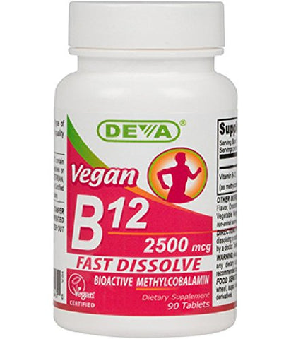 Deva Vegan B12 2500 Mcg Fast Dissolve-90 Tablets