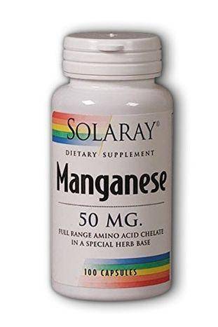Solaray Manganese 50 mg - 100 Capsules