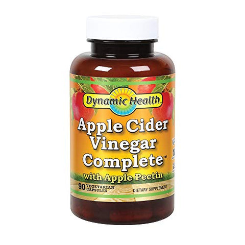 Dynamic Health Apple Cider Vinegar Complete With Apple Pectin-90 Vegetarian Capsules