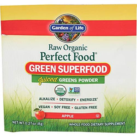 Garden Of Life Perfect Food Raw Organic Green Super Food Raw Apple-0.26 Oz