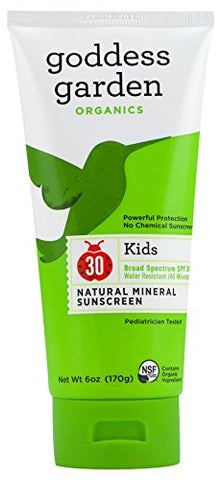 Goddess Garden Organics Kids Natural Sunscreen Broad Spectrum SPF 30-6 Oz