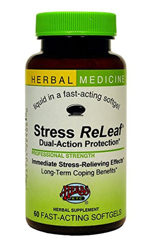 Herbs Etc Stress ReLeaf Professional Strength-60 Fast Acting Softgels