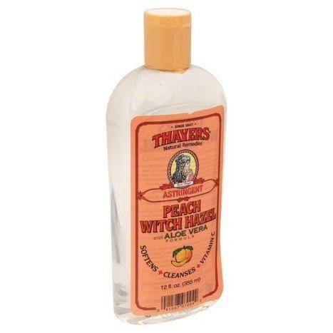 Thayers Astringent, Peach, Witch Hazel - 12 Ounces