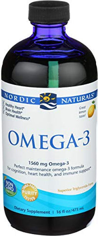 Nordic Naturals Omega-3 1600 Mg Lemon Flavor-16 Oz