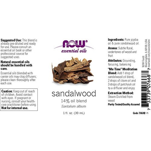 Now Foods Sandalwood Oil-1 Oz