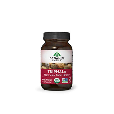 Organic India Triphala Digestion & Colon Cleanse-90 Veg Caps