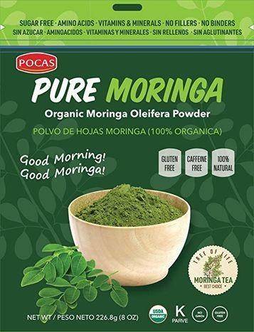 Pocas Organic Pure Moringa Oleifera Powder - 8 Ounces