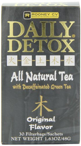 Rooney CV Daily Detox All Natural Tea Original Flavor 30 Sachets-1.63 Oz