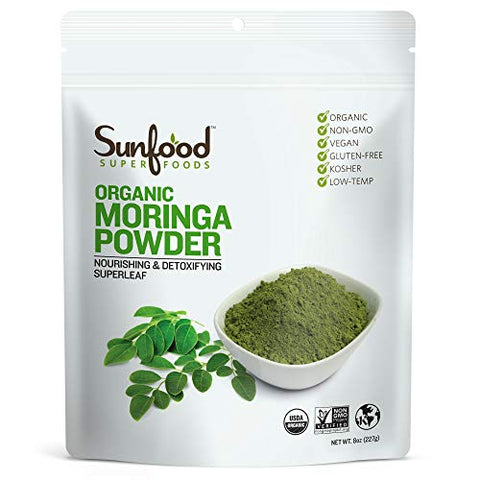 Sunfood Superfoods Organic Moringa Powder-8 Oz