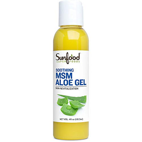 Sunfood Superfoods Soothing Msm Aloe Gel-4 Oz