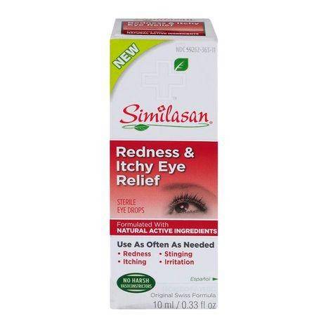 Similasan Eye Relief, Redness & Itchy, Sterile Eye Drops - 0.33 Ounces