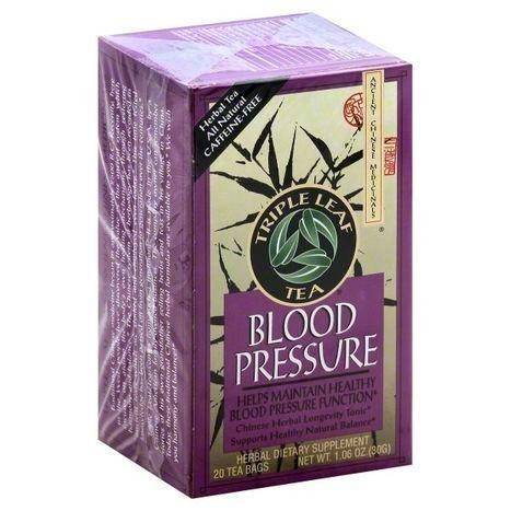 Triple Leaf Tea Herbal Tea, Blood Pressure, Caffeine-Free, Bags - 20 Each