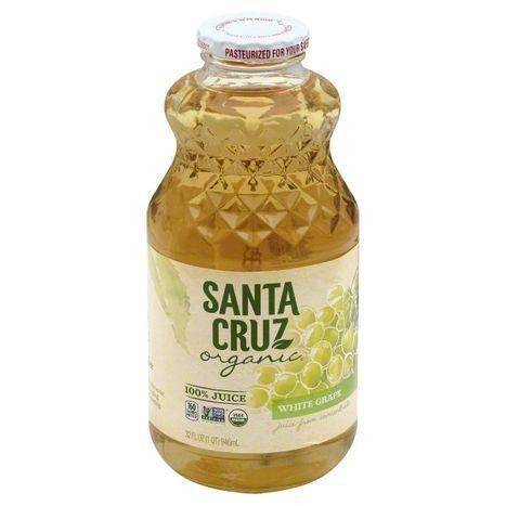 Santa Cruz Organic 100% Juice, White Grape - 32 Ounces