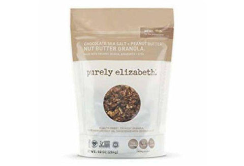 Purely Elizabeth Granola, Nut Butter, Chocolate Sea Salt + Peanut Butter - 10 Ounces