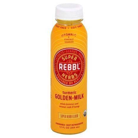 Rebbl Organic Coconut-Milk Elixir, Turmeric Golden-Milk - 12 Ounces