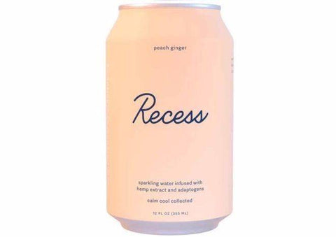 Recess Peach Ginger Hemp Sparkling Water