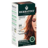 Herbatint Permanent Haircolor Gel, Sensitive Skin, Light Copper Blonde 8R - 4.56 Ounces