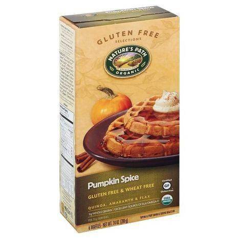 Natures Path Organic Gluten Free Selections Waffles, Pumpkin Spice - 6 Each