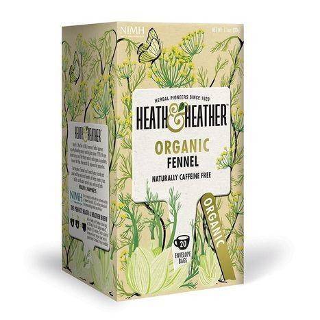 Heath & Heather Tea, Organic, Fennel, Herbal - 20 Tea Bags