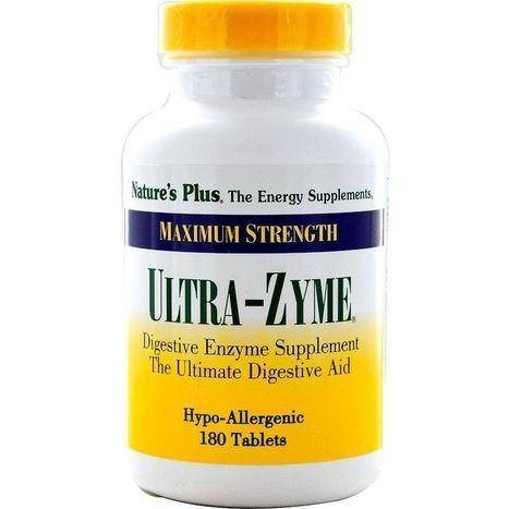 Natures Plus Ultra-Zyme, Maximum Strength, Hypo-Allergenic Tablets - 180 Count