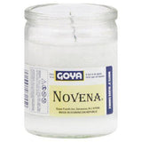 Goya Candle, Novena, Glass, 3 Inch, White - 1 Each