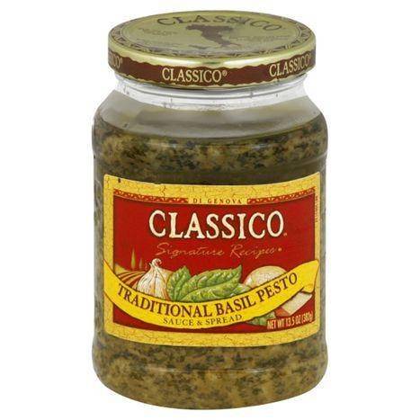 Classico Signature Recipes Sauce & Spread, Traditional Basil Pesto - 13.5 Ounces