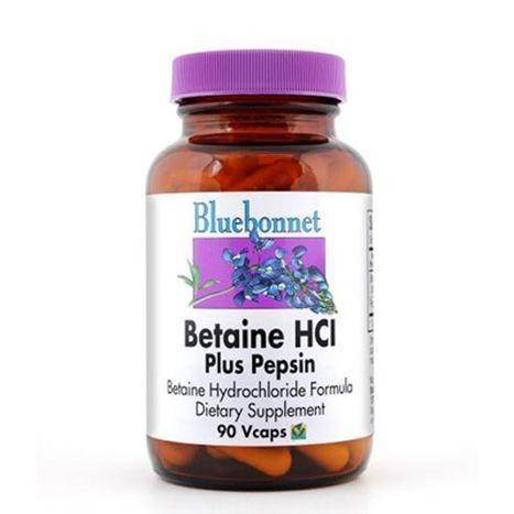 Bluebonnet Betaine HCL Plus Pepsin - 90 Count