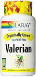 Solaray Organic Valerian - 100 Vegetarian Capsules