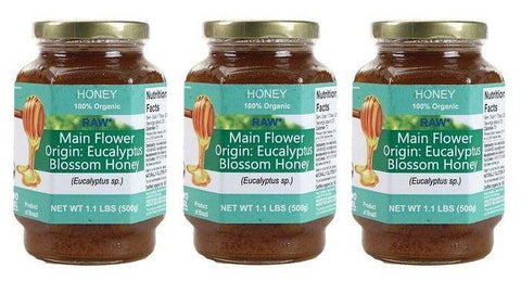 Novo Mel Organic Raw Eucalyptus Blossom Honey - 1.1 Pounds