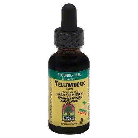 Natures Answer Yellowdock, Root, Alcohol-Free Extract (1:1) - 1 Ounce