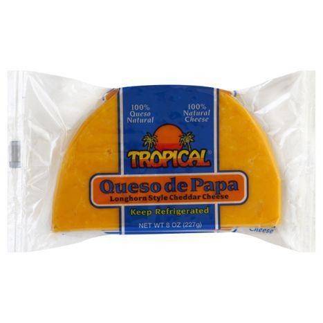 Tropical Cheese, Longhorn Style Cheddar - 8 Ounces