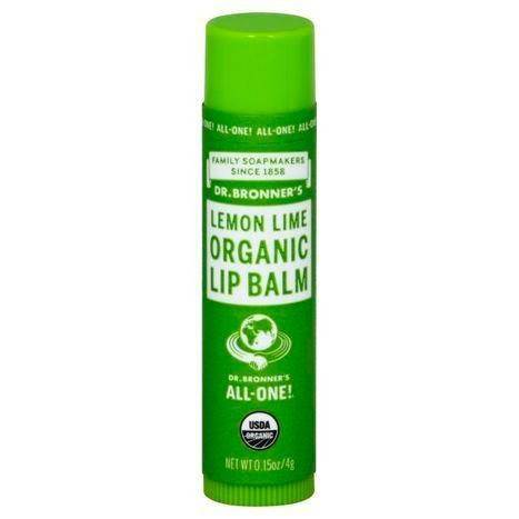 Dr Bronners Lip Balm, Organic, Lemon Lime - 0.15 Ounces