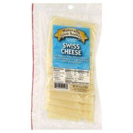 Naturally Good Kosher Cheese, Swiss - 8 Ounces